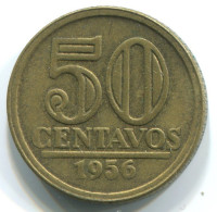 50 CENTAVOS 1956 BRAZIL Coin #WW1156.U.A - Brasil