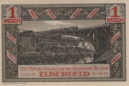 1 MARK 1920 Stadt ELBERFELD Rhine UNC DEUTSCHLAND Notgeld Banknote #PB153 - [11] Emissioni Locali