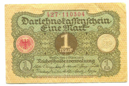 1 Mark 1920 DARLEHNSKASSENSCHEIN DEUTSCHLAND Notgeld Papiergeld Banknote #P10734 - [11] Emissioni Locali