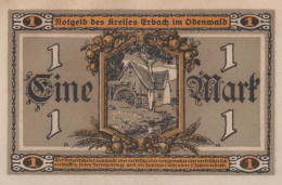 1 MARK 1918 Stadt ERBACH Hesse UNC DEUTSCHLAND Notgeld Banknote #PI093 - [11] Emissioni Locali