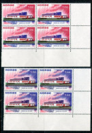 NORWAY 1973 Nordic House Blocks Of 4 MNH / **.  Michel 662-63 - Unused Stamps