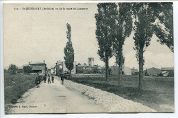 CPA Ecrite En 1911 * SAINT JEURE D'AY Vu De La Route De Lamastre ( Petite Animation Dans La Rue ) Collection J. Malet - Altri & Non Classificati