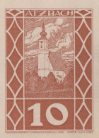 10 HELLER 1920 Stadt ATTERSEE Oberösterreich Österreich Notgeld Banknote #PF350 - [11] Local Banknote Issues