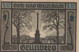 1.5 MARK 1914-1924 Stadt GRÜNBERG Niedrigeren Silesia UNC DEUTSCHLAND Notgeld #PD060 - [11] Emisiones Locales