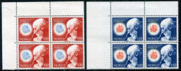 NORWAY 1973 Discovery Of Leprosy Pathogen Blocks Of 4 MNH / **.  Michel 658-59 - Nuevos