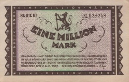 1 MILLION MARK 1923 Stadt DÜSSELDORF Rhine UNC DEUTSCHLAND Papiergeld Banknote #PK717 - [11] Emissions Locales