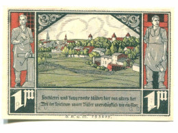 1 Mark BUTOW STADTWAPPEN ORTSANSICHT DEUTSCHLAND UNC Notgeld Papiergeld Banknote #P10609 - [11] Emissions Locales