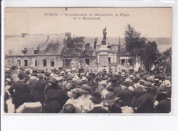 FUMAY: Inauguration Du Monument, La Place Et Le Monument - Très Bon état - Fumay