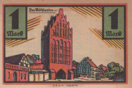 1 MARK 1922 Stadt STOLP Pomerania DEUTSCHLAND Notgeld Banknote #PF446 - [11] Emissioni Locali