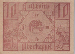 10 HELLER 1920 Stadt OBERKAPPEL Oberösterreich Österreich Notgeld #PE500 - [11] Lokale Uitgaven