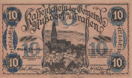 10 HELLER 1920 Stadt NUSSDORF OB DER TRAISEN Niedrigeren Österreich #PI384 - Lokale Ausgaben