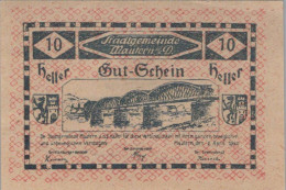 10 HELLER 1920 Stadt MAUTERN AN DER DONAU Niedrigeren Österreich #PD809 - [11] Local Banknote Issues