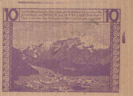 10 HELLER 1920 Stadt MARIAZELL Styria Österreich Notgeld Banknote #PD849 - Lokale Ausgaben