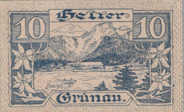 10 HELLER 1920 Stadt GRÜNAU Oberösterreich Österreich Notgeld Papiergeld Banknote #PG507 - [11] Local Banknote Issues