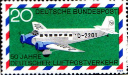 RFA Avion N** Yv:1/2 60.Jahre Deutscher Luftpostverkehr - Ungebraucht