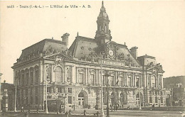 37 - Tours - Hotel De Ville - Animée - Carte Neuve - CPA - Voir Scans Recto-Verso - Tours