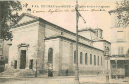 92 - Neuilly Sur Seine - Eglise Saint Jean Baptiste - Animée - Correspondance - CPA - Voir Scans Recto-Verso - Neuilly Sur Seine