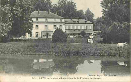 80 - Doullens - Maison D'habitation De La Filature De Rouval - Animée - Chèvre - CPA - Voir Scans Recto-Verso - Doullens