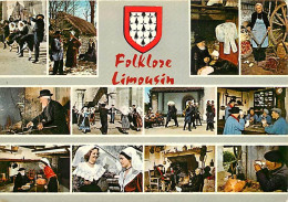 Folklore - Limousin - Multivues - Blasons - CPM - Voir Scans Recto-Verso - Costumi
