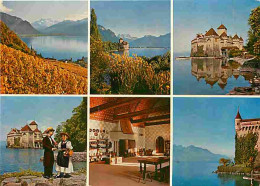 Suisse - Chillon - Le Château - Lac Léman - Multivues - CPM - Voir Scans Recto-Verso - Sonstige & Ohne Zuordnung