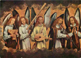 Art - Peinture Religieuse - Hans Memlinc - Le Christ Entouré D'anges Musiciens - CPM - Voir Scans Recto-Verso - Schilderijen, Gebrandschilderd Glas En Beeldjes
