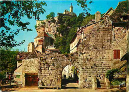 46 - Rocamadour - La Porte Du Figuier Et Le Château - CPM - Voir Scans Recto-Verso - Rocamadour