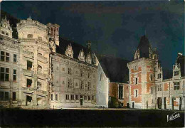 41 - Blois - Le Château - La Cour D'honneur Du Château Illuminé - L'aile Et L'escalier François 1er - La Salle Des Etats - Blois
