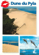 33 - Dune Du Pyla - Multivues - Dauphins - Bassin D'Arcachon - CPM - Voir Scans Recto-Verso - Altri & Non Classificati