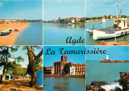 34 - Agde - La Tamarissière - Multivues - Bateaux - Camping - Carte Neuve - CPM - Voir Scans Recto-Verso - Agde