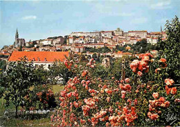 16 - Angouleme - Vue Générale Sur La Ville Et Les Remparts - A Gauche, L'Église Saint-Ausone - Fleurs - Carte Neuve - CP - Angouleme