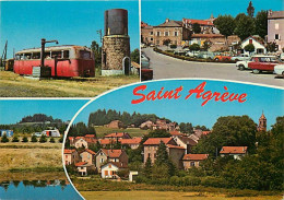 07 - Saint Agrève - Multivues - Automobiles - CPM - Voir Scans Recto-Verso - Saint Agrève