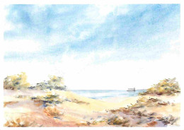 17 - Ile D'Oléron - Vue Des Saumonards - Aquarelle De Jean Pierre Lafargue - Art Peinture - CPM - Voir Scans Recto-Verso - Ile D'Oléron