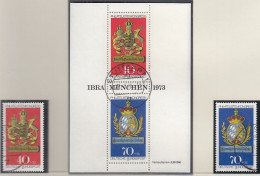 BRD  766-767 + Block 9, Gestempelt, IBRA, 1973 - Usati