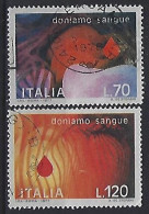 Italy 1977  Blutspenden  (o) Mi.1589-1590 - 1971-80: Oblitérés