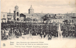 ARMENIANA - Azerbaijan - BAKU -Epiphany Day At The Armenian Church - Publ. Ter-Ovanesov  - Armenia