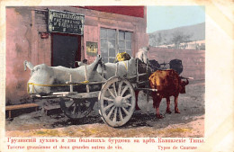 Russia - Types Of Caucasus - Georgian Tavern And Two Large Wineskins - Publ. Granberg 8594 - Rusland