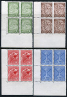 NORWAY 1972 1100th Anniversary Of  Foundation Blocks Of 4 MNH / **.  Michel 638-42 - Ungebraucht