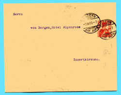 Ganzsache Luzern 1910 - Absender: Dillier-Wyss - Enteros Postales