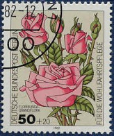 Berlin Poste Obl Yv:641/644 Bienfaisance Roses De Jardin (Beau Cachet Rond) - Oblitérés