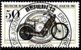 Berlin Poste Obl Yv:655/658 Pour La Jeunesse Motocyclettes (TB Cachet Rond) - Usados