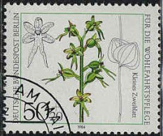 Berlin Poste Obl Yv:685/688 Bienfaisance Orchidées (Beau Cachet Rond) - Usados