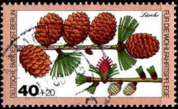 Berlin Poste Obl Yv:568/571 Bienfaisance Feuilles Fleurs Fruits Des Bois (cachet Rond) - Used Stamps