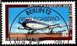 Berlin Poste Obl Yv:578/581 Pour La Jeunesse Aéronautique (TB Cachet Rond) - Gebruikt