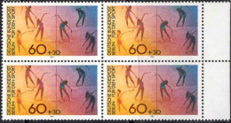 Berlin Poste N** Yv:606/607 Pour Le Sport Gymnastique & Course Bloc De 4 - Nuevos