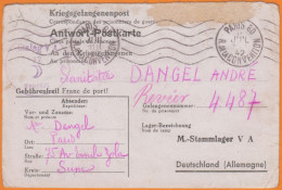 Correspondance Des Prisonniers De Guerre  Allemagne Du  ' Stalag VA 17 Geprüft "  1942 - Guerra De 1939-45