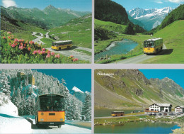 CPA CARTE POSTALE SUISSE 4 X POSTALAUTO AUTO PÖSTALE CAR POSTAL - Sammlungen & Sammellose