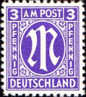 Allemagne Zone Anglo-Américaine Poste N** Yv: 2A/13A AM Post Impression De Washington - Mint