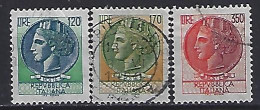 Italy 1977  Italia Turrita  (o) Mi.1592-1594 - 1971-80: Afgestempeld