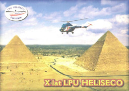 X Years LPU Heliseco, Helicopter Flying Near Egypt Giza Pyramides - Hélicoptères