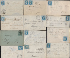France XIXe Siècle, Petit Lot De 80 Documents, Oblitérations De L'Yonne (83) - Sonstige & Ohne Zuordnung